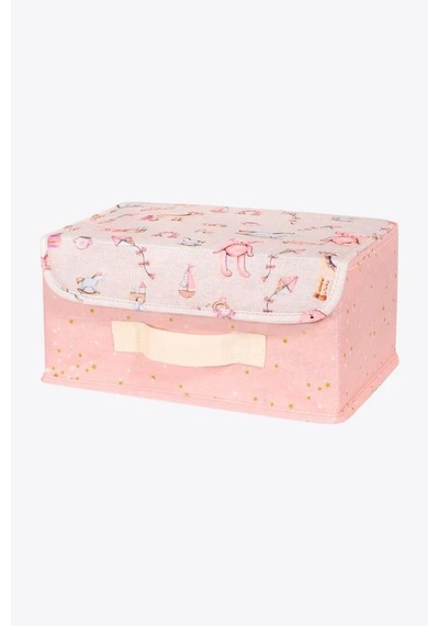 Tex Republic Baby Kapaklı Kutu - Bebek Odası Düzenleyici 30 X 22 X 15 Cm Pembe