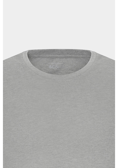 AC&Co / Altınyıldız Classics 4A4800000001GMJXS Slim Fit Bisiklet Yaka Pamuklu Erkek Tişört Gri Melanj