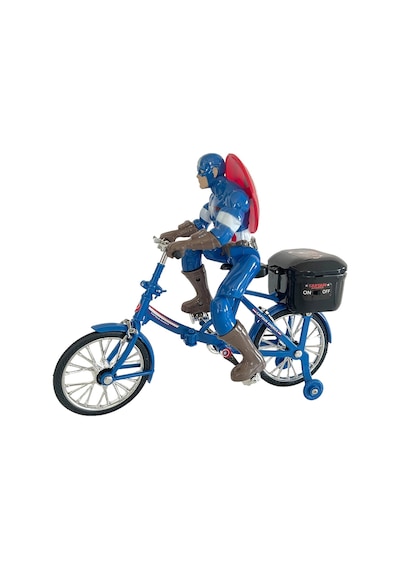 Kaptan Amerika Karakter Ve Bisiklet Müzikli Işıklı Hareketli Captain America Figür