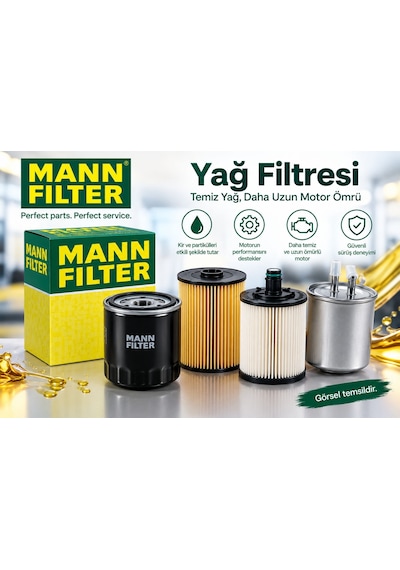 Mann-fılter Yağ Filtresi Ford B-max 1.0 Ecoboost 125 Hp 2012-2017 Uyumlu