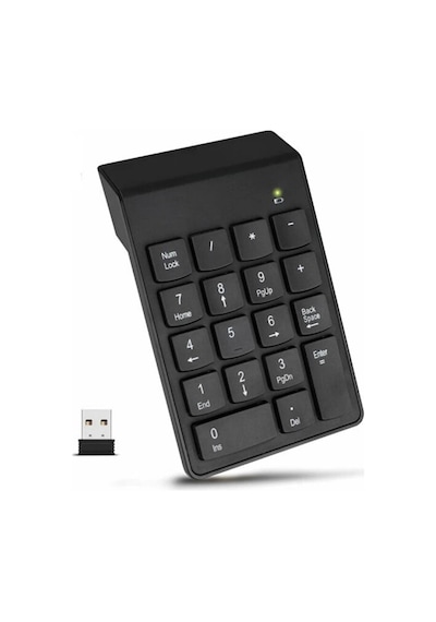 Kablosuz Numeric Keypad 18 Tuşlu Sayısal Tuş Takımı Klavye Numpad