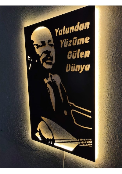 Neşet Ertaş Led Işıklı Tablo
