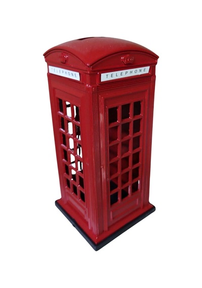 London Telefon Kulübesi Metal Kumbara Küçük Boy 12x6cm