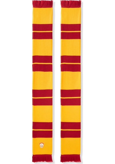 Gsstore Galatasaray 5 Yıldızlı Çocuk Triko Atkı C252203 Sarı - Kırmızı