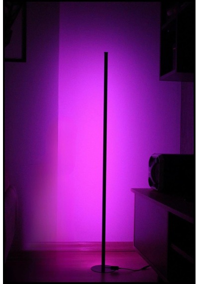 Tr Rgb Dekoratif Köşe Led Lambader Işık Kumandalı 16 Renk Ayaklı Led Işık 120 Cm Abajur Gece Lambası Diğer