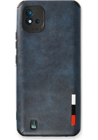 Cosmotex Newface Realme C11 2021 Kılıf Loop Deri Silikon - Lacivert