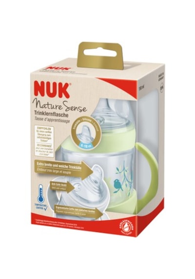 Nuk Nature Sense Isı Göstergeli Pp Alıştırma Bardağı 150 Ml - 2 Adet Yedek Başlık Yeşil