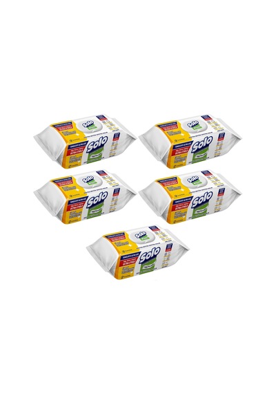 Solo Yüzey Temizlik Havlusu -100 Yaprak Limon & Portakal Tazeliği 100'lü Set