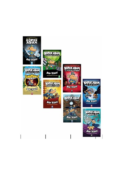 Köpek Adam 8 Kitaplık Full Set / Dav Pilkey