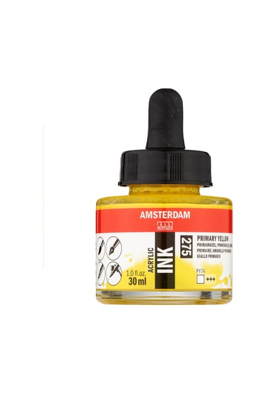 Amsterdam Akrilik Mürekkep 30 Ml Primary Yellow 275 Diğer