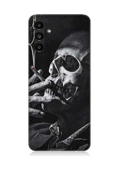 Samsung Galaxy A13 Uyumlu Sigara Ve Ölüm Desenli Silikon Kılıf