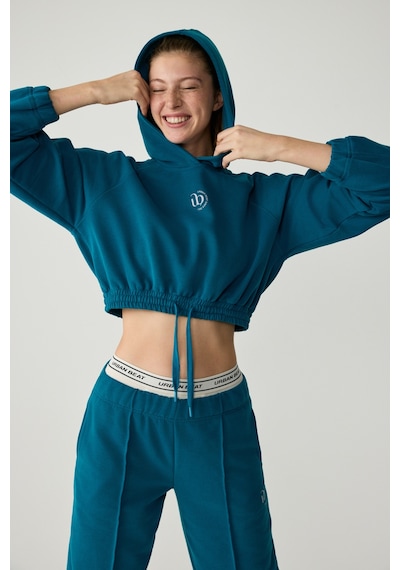 Urban Beat Kathrıne Kadın Kapüşonlu Mavi Sweatshirt Mavi