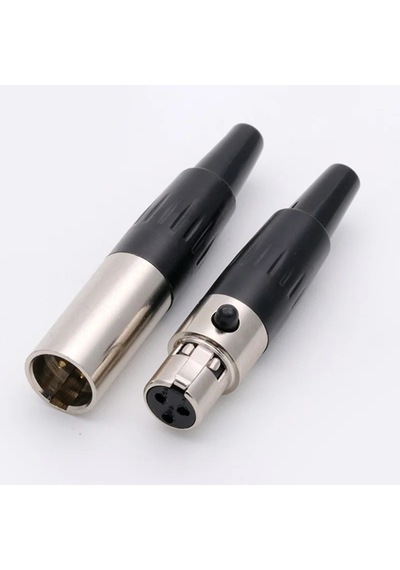 Mr-261s 1 Takım Mini Xlr Seyyar Canon Jak 3 Pin Dişi Erkek Takım