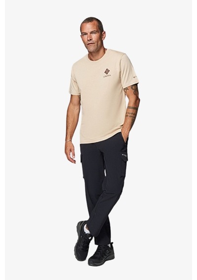 Columbia Cs0481 Csc M Stacked Gem Ss Erkek T-shirt-33124 Sarı