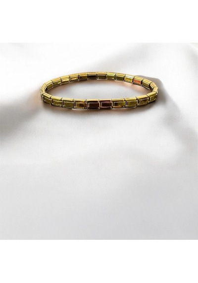 T-blk-17 Gold Paslanmaz İnce Charm Bileklik Gold