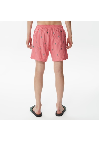 Nautica Nautıca Erkek Pembe Desenli Mayo Şort Desenli T35224t Pembe