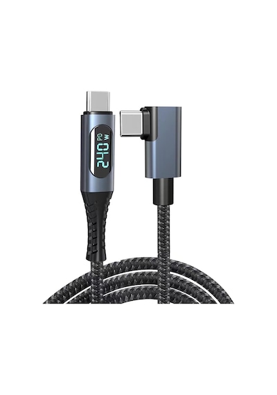Usb 4 Kablo, Thunderbolt Kablo İçin Dik Açı Pd 240 W Çift Destekler 8k Hd Ekran Usb C Kablosu 8k 60hz 40gbps Veri Aktarımı 1metre/4ft Zr849