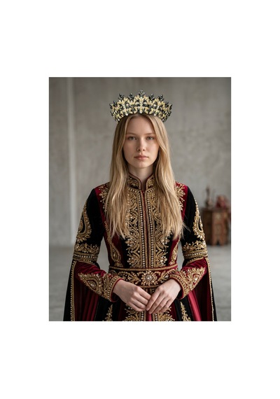 Golden Night Crown-gelin,kına,nişan,söz,after,bride,party Taç Siyah - 889679471 Siyah