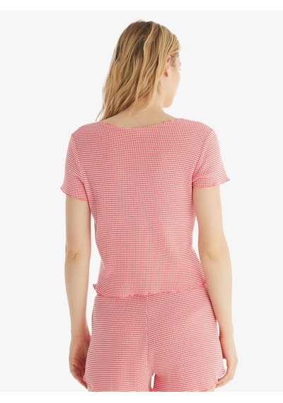 Kadın T-shirt 60549 - Pembe Pembe