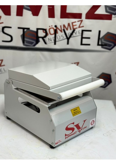 Sönmez Vakum 177 Oval Karton Tabak Kapatma Yapıştırma Makinesi