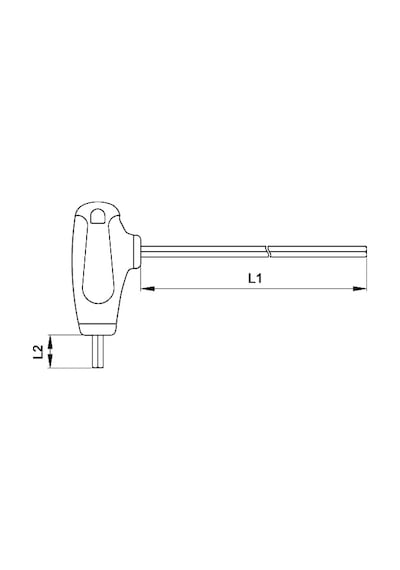 Cetaform K10 Seri T Saplı 10 Mm Allen Anahtar