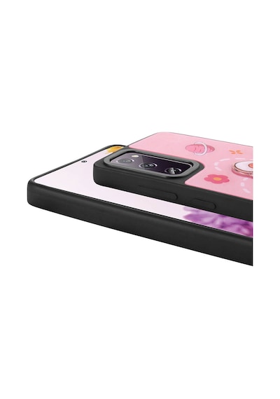 Subutu Galaxy S20 Fe Kılıf Parlayan Kabartmalı İkonik Figürlü Sbt Amas Silikon Kapak - Pembe Pembe