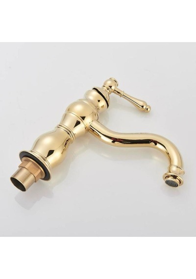 İsaoğlu Yapı Gold Lavabo Bataryası Vintage Armatür Gold Lavabo Musluk Altın Batarya Gold