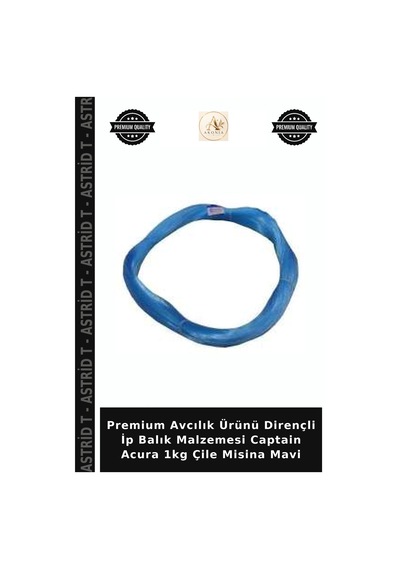 Premium Avcılık Ürünü Dirençli İp Balık Malzemesi Captain Acura 1kg Çile Misina Mavi 0.70mm