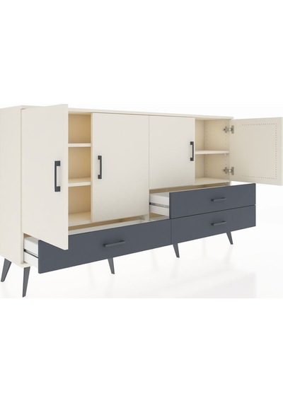Arges Konsol 5 Raflı 3 Çekmeceli 4 Kapaklı 176x30x99 Aytaşı-aytaş Aytaşı-aytaşı/antrasit Arges Konsol 5 Raflı 3 Çekmeceli 4 Kapaklı 176x30x99 Aytaşı-aytaş Aytaşı-aytaşı/antrasit