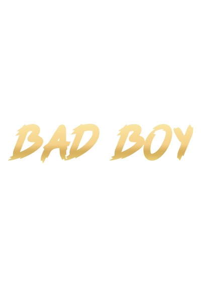 Bad Boy Araba Sticker 17x17 Cm Gold