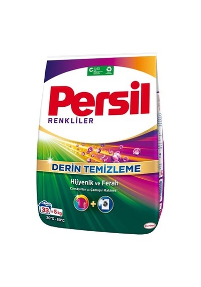 5 Kg Renkliler İçin Toz Çamaşır Deterjanı 33 Yıkama