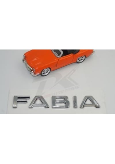 Skoda Fabia 2013 Yeni Nesil Bagaj Krom Abs 3M 3D Yazı Logo Amble
