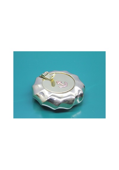 4 Adet Pirinç Çapalı Kapaklı Küllük Kapaklı Pirinç Küllük, 7 Cm Ölçü, Ashtray