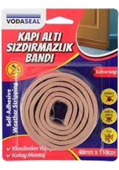 Vodaseal Kapı Altı Sızdırmazlık Bandı 40 Mm X 110 Cm - Kahverengi 110 CM