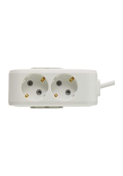 Viko Multi-let 2li Topraklı Kablolu Ç.k 1mt Priz 0
