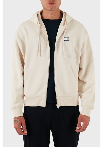 Tommy Jeans Erkek Sweat Dm0dm21626 Ach Krem Krem