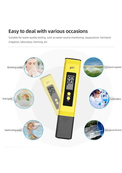 Otomatik Kalibrasyonlu Dijital Ph Metre 0-14 Ph Aralığı