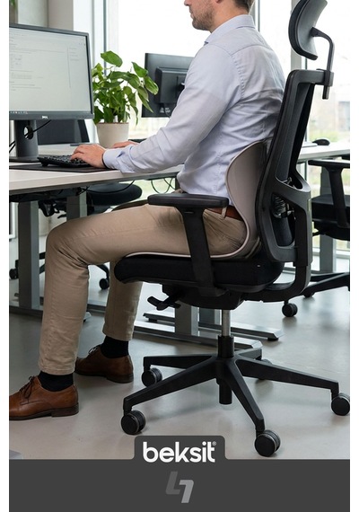 Ergonomik Bel Desteği Gri Gri Gri