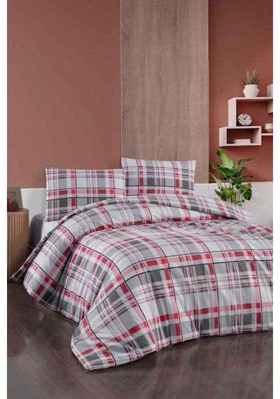Cotton Collection Flanel R Çift Kişilik Nevresim Takımı G.n. Siyah Çok Renkli