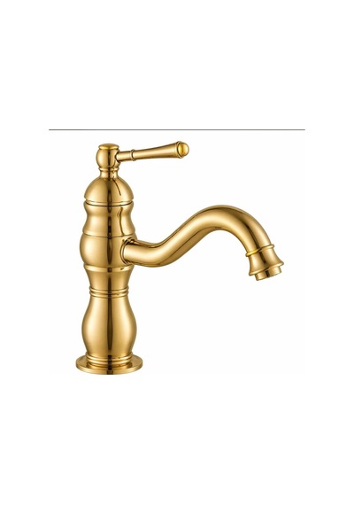 Rustik Lavabo Bataryası Gold Kısa Gold Altın Sarı