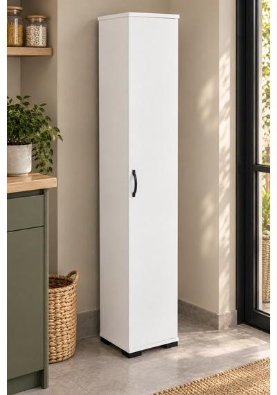 Sulorahome Çok Amaçlı Beyaz Kiler Dolabı 30 Cm Genişlik