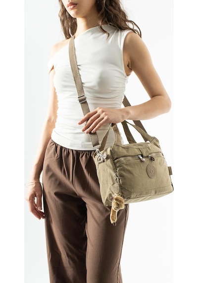 Baginn Klinkır Hafif Yağmur Geçirmez Kadın Postacı Çanta 30 20 Cm El Çantası 571 Collection Vizon
