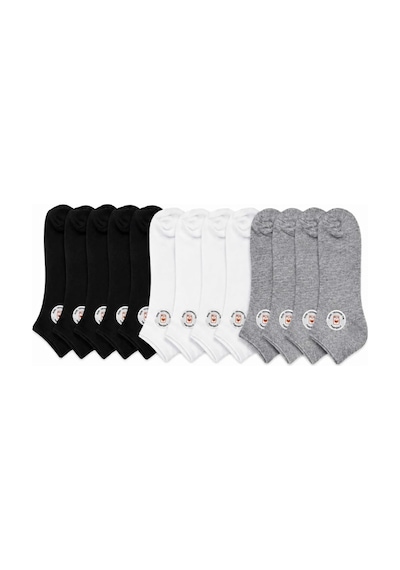 COJans Unisex Dikişsiz Patik Çorap 12'li %85 Pamuklu Geri Dönüşüm İplikli, Nefes Alan Spor Çok Renkli COJans Unisex Dikişsiz Patik Çorap 12'li %85 Pamuklu Geri Dönüşüm İplikli, Nefes Alan Spor Çok Renkli