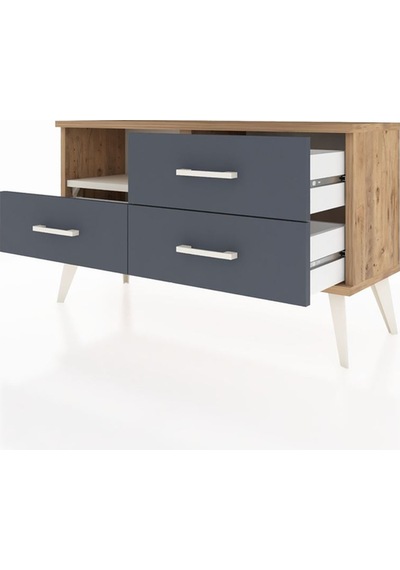 Arges Şifonyer Tek Raflı 3 Çekmeceli 88x30x48 Çam-aytaşı/antrasit Aytaşı/antrasit Arges Şifonyer Tek Raflı 3 Çekmeceli 88x30x48 Çam-aytaşı/antrasit Aytaşı/antrasit