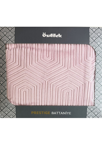 Özdilek Prestige Çift Kişilik Kabartma Desenli Battaniye - Menekşe Renkli