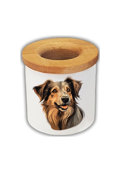 Köpek Baskılı Kalemlik Kalem Kutusu Beyaz