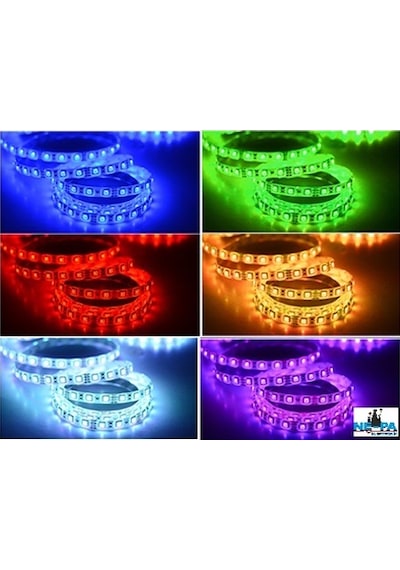 Led İç Mekan 5M Rgb Led 3 Çipli Şerit Led Metrede 60Led Kalite