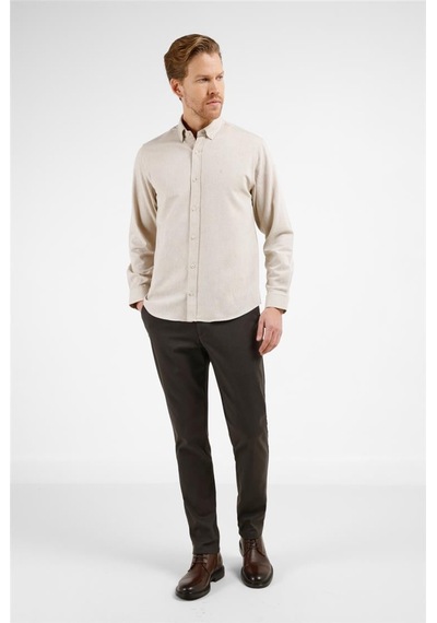 İmza Bej - Taba Düğmeli Yaka Uzun Kol Cepsiz Slim Fit Pamuklu Gömlek 1004255233 Bej - Taba İmza Bej - Taba Düğmeli Yaka Uzun Kol Cepsiz Slim Fit Pamuklu Gömlek 1004255233 Bej - Taba