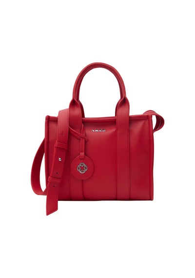 Cnt20040 Floter Aker Monogram Detalı El Çantası Kırmızı Kırmızı