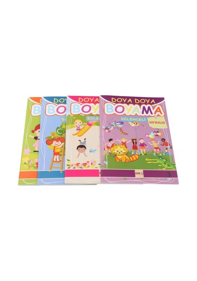 Eğitici Çocuk Boyama Kitapları 4'lü Set